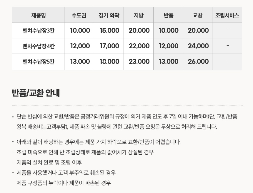 MN1910 E0자재 필웰 무노 수납 벤치 5칸 수납장 DVX 상세 이미지 15