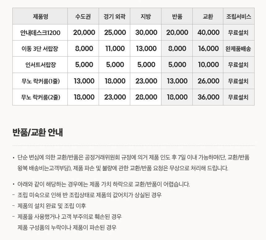 E0자재 MN1920 안내데스크 1200 DVX 상세 이미지 29